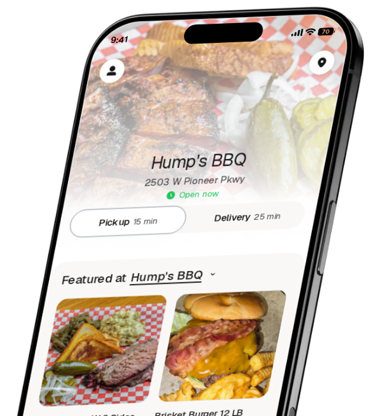 Hump's BBQ app preview