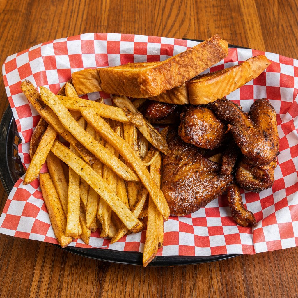 3 Wing Basket (w/Fries).